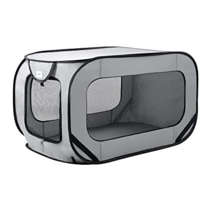 Portable Pop-Up Dog Kennel Crate Bed for Large Pets